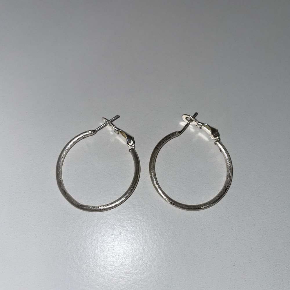 Elegant Silver Hoop Earrings